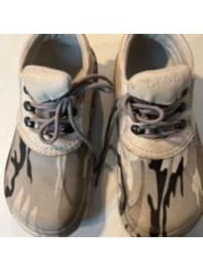 Crocs White Gray Camouflage Unisex Shoes Men's 9 Women's 11